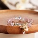 Strawberry Quartz Butterfly Healing Bracelet