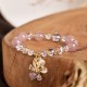 Strawberry Quartz Butterfly Healing Bracelet