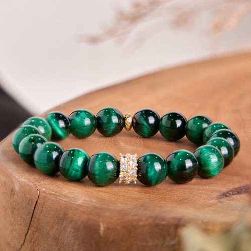 Green Tiger Eye Positive Bracelet Green Tiger Eye Positive Bracelet