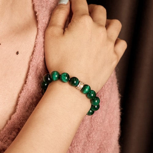 Green Tiger Eye Positive Bracelet Green Tiger Eye Positive Bracelet