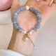 Aquamarine Pearl Shell Healing Bracelet Aquamarine Pearl Shell Healing Bracelet