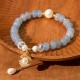 Aquamarine Pearl Shell Healing Bracelet Aquamarine Pearl Shell Healing Bracelet