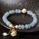 Aquamarine Pearl Shell Healing Bracelet Aquamarine Pearl Shell Healing Bracelet
