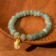 Strawberry Quartz Cyan Jade Lucky Cat Bracelet Strawberry Quartz Cyan Jade Lucky Cat Bracelet