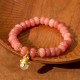 Strawberry Quartz Cyan Jade Lucky Cat Bracelet Strawberry Quartz Cyan Jade Lucky Cat Bracelet