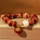 Red Tiger Eye Pumpkin Calm Bracelet