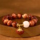 Red Tiger Eye Pumpkin Calm Bracelet