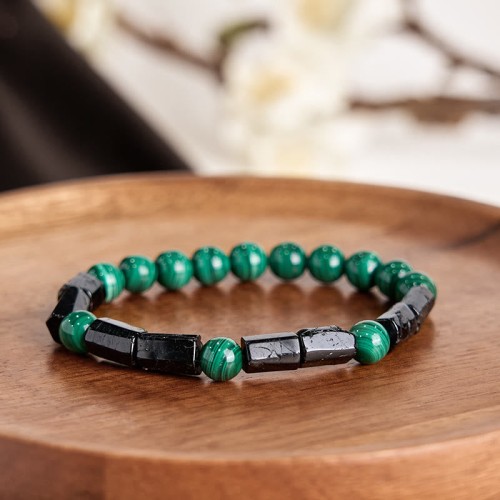 Malachite Black Tourmaline Purity Bracelet Malachite Black Tourmaline Purity Bracelet