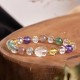 PiXiu White Crystal Citrine Strawberry Quartz Bracelet