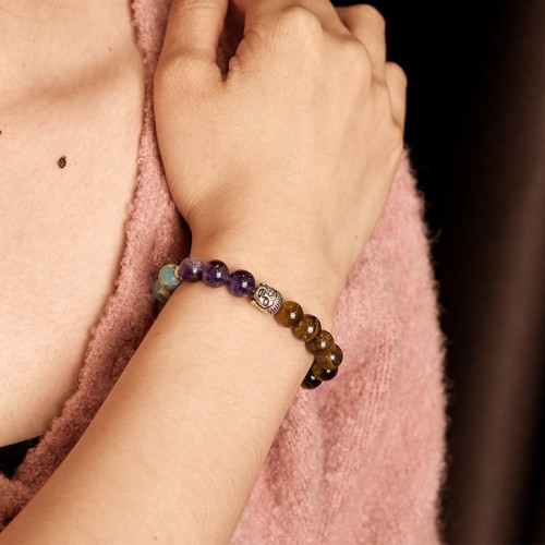 Black Onyx Buddha Head Protection Bracelet Black Onyx Buddha Head Protection Bracelet