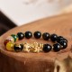 Gold Sheen Obsidian PiXiu Wealth Bracelet Gold Sheen Obsidian PiXiu Wealth Bracelet