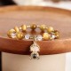 Yellow Tiger Eye Buddha Protection Bracelet Yellow Tiger Eye Buddha Protection Bracelet