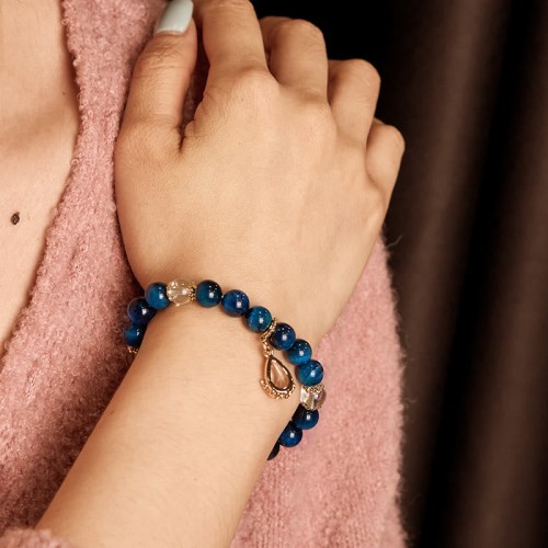 Blue Tiger Eye Water Drop Strength Bracelet Blue Tiger Eye Water Drop Strength Bracelet