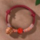 Chinese Zodiac Red String Peach Pit Cinnabar Bracelet Chinese Zodiac Red String Peach Pit Cinnabar Bracelet