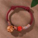 Chinese Zodiac Red String Peach Pit Cinnabar Bracelet Chinese Zodiac Red String Peach Pit Cinnabar Bracelet