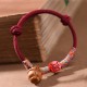 Chinese Zodiac Red String Peach Pit Cinnabar Bracelet Chinese Zodiac Red String Peach Pit Cinnabar Bracelet