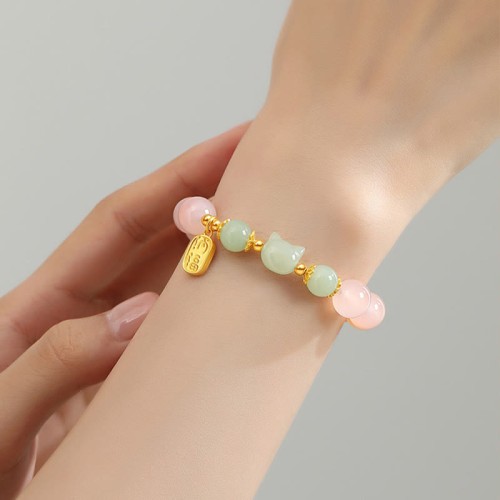 925 Silver Red Agate Hetian Jade Confidence Bracelet 925 Silver Red Agate Hetian Jade Confidence Bracelet