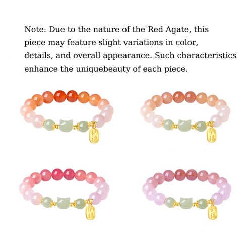 925 Silver Red Agate Hetian Jade Confidence Bracelet 925 Silver Red Agate Hetian Jade Confidence Bracelet