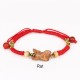 Chinese Zodiac Red String Peach Wood Luck Bracelet Chinese Zodiac Red String Peach Wood Luck Bracelet