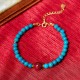 925 Silver Turquoise Cinnabar Purification Bracelet 925 Silver Turquoise Cinnabar Purification Bracelet