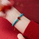 925 Silver Turquoise Cinnabar Purification Bracelet 925 Silver Turquoise Cinnabar Purification Bracelet