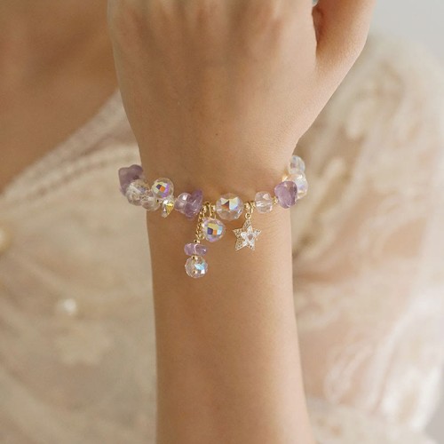 Amethyst Crystal Star Positive Transformation Bracelet Amethyst Crystal Star Positive Transformation Bracelet