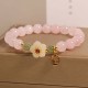 Rose Quartz Hetian Jade Fu Relationships Bracelet Rose Quartz Hetian Jade Fu Relationships Bracelet