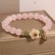 Rose Quartz Hetian Jade Fu Relationships Bracelet Rose Quartz Hetian Jade Fu Relationships Bracelet