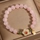 Rose Quartz Hetian Jade Fu Relationships Bracelet Rose Quartz Hetian Jade Fu Relationships Bracelet