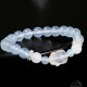Blue Chalcedony White Agate Rabbit Balance Bracelet Blue Chalcedony White Agate Rabbit Balance Bracelet