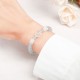 Blue Chalcedony White Agate Rabbit Balance Bracelet Blue Chalcedony White Agate Rabbit Balance Bracelet