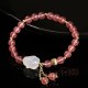Strawberry Quartz Agate Rabbit Healing Bracelet