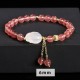 Strawberry Quartz Agate Rabbit Healing Bracelet