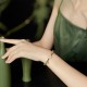 Hetian Jade Agate Rabbit Copper Coin Luck Bracelet