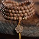 Sandalwood Plum Blossom Charm Mala Bracelet Sandalwood Plum Blossom Charm Mala Bracelet