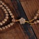 Sandalwood Plum Blossom Charm Mala Bracelet Sandalwood Plum Blossom Charm Mala Bracelet