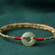 Peace Buckle Jade Prosperity Rope Bracelet Peace Buckle Jade Prosperity Rope Bracelet