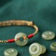 Peace Buckle Jade Prosperity Rope Bracelet Peace Buckle Jade Prosperity Rope Bracelet