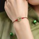 Peace Buckle Jade Prosperity Rope Bracelet Peace Buckle Jade Prosperity Rope Bracelet