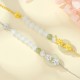 999 Silver Hetian Jade Peach Blossom Luck Bracelet 999 Silver Hetian Jade Peach Blossom Luck Bracelet