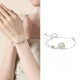 999 Silver Hetian Jade Peach Blossom Luck Bracelet 999 Silver Hetian Jade Peach Blossom Luck Bracelet