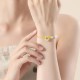 999 Silver Hetian Jade Peach Blossom Luck Bracelet 999 Silver Hetian Jade Peach Blossom Luck Bracelet