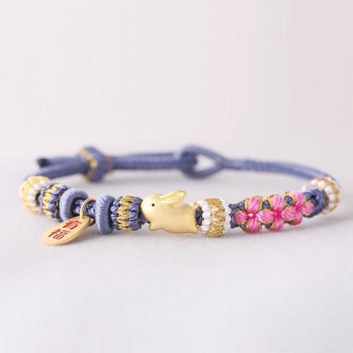 Chinese Zodiac Fu Luck Rope Braided Bracelet