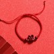 Cinnabar Chinese Zodiac Rabbit Luck Rope Bracelet