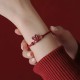 Cinnabar Chinese Zodiac Rabbit Luck Rope Bracelet