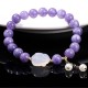 Purple Chalcedony Rabbit Healing Bracelet Purple Chalcedony Rabbit Healing Bracelet