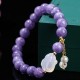 Purple Chalcedony Rabbit Healing Bracelet Purple Chalcedony Rabbit Healing Bracelet