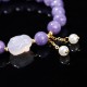 Purple Chalcedony Rabbit Healing Bracelet Purple Chalcedony Rabbit Healing Bracelet