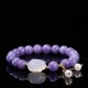 Purple Chalcedony Rabbit Healing Bracelet Purple Chalcedony Rabbit Healing Bracelet