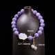 Purple Chalcedony Rabbit Healing Bracelet Purple Chalcedony Rabbit Healing Bracelet